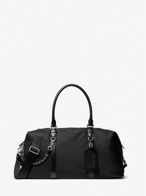 Michael Kors Brooklyn Recycled Nylon Miesten Duffle Laukku Mustat | FIEBH2130