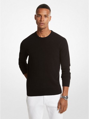 Michael Kors Cashmere Miesten Villapaita Mustat | FIAHZ2242