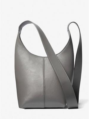 Michael Kors Dede Mini Leather Hobo Naisten Olkalaukku SLATE | FIOKR1200