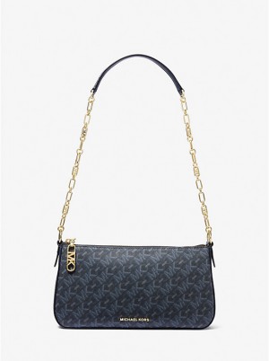 Michael Kors Empire Medium Chain-Link Pochette Naisten Olkalaukku ADMRL/PLBLUE | FIHAA1207