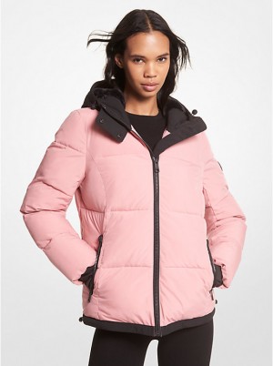 Michael Kors Faux Fur-Trim Quilted Puffer Naisten Takki Kuninkaallinen Sininen Pinkki | FIMQH1374