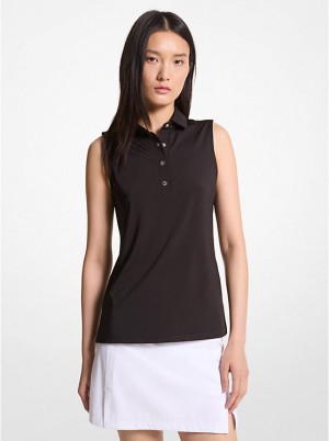 Michael Kors Golf Tech Performance Sleeveless Naisten Pikeepaita Mustat | FIGSM1466