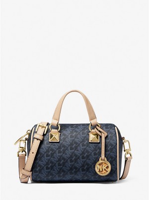 Michael Kors Grayson Small Empire Signature Logo Duffel Naisten Crossbody Laukku ADMRL/PLBLUE | FIEBB1085