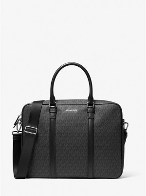 Michael Kors Hudson Logo Miesten Salkku Mustat | FIQMF2128