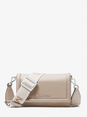 Michael Kors Jet Set Small Nylon Smartphone Naisten Crossbody Laukku Vaalean | FIFDD1101