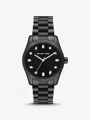 Michael Kors Lexington Pavé Black-Tone Naisten Kello Mustat | FIKOH1590