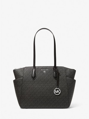 Michael Kors Marilyn Medium Logo Naisten Tote Mustat | FIZUD1263