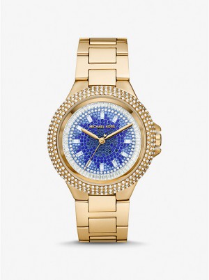 Michael Kors Oversized Camille Ombre Pavé Gold-Tone Naisten Kello Kultaiset | FIILF1615