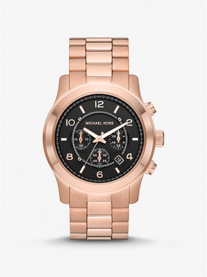 Michael Kors Oversized Runway Rose Gold-Tone Miesten Kello Pinkki Kultaiset | FIUZC2082