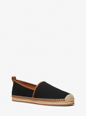 Michael Kors Owen Cotton Canvas Espadrille Miesten Tennarit Mustat | FITCE2279