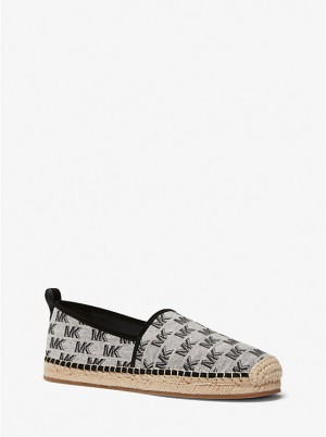 Michael Kors Owen Logo Jacquard Espadrille Miesten Tennarit Mustat | FIEBT2281