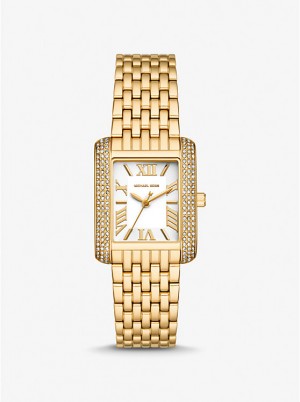 Michael Kors Petite Emery Pavé Gold-Tone Naisten Kello Kultaiset | FISGZ1648