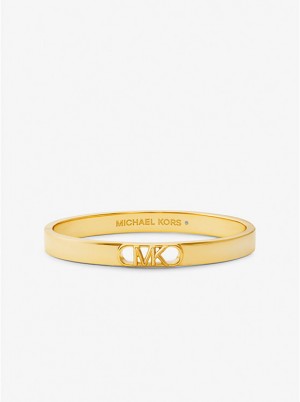 Michael Kors Precious Metal-Plated Brass Empire Logo Naisten Rannerengas Kultaiset | FIWNO1502