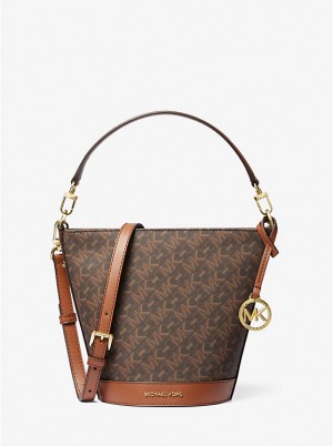 Michael Kors Townsend Small Empire Signature Logo Naisten Crossbody Laukku BROWN/LUGGAGE | FIRVQ1143