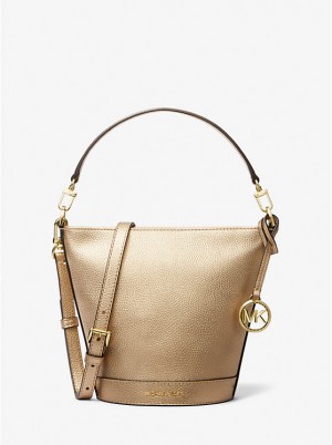 Michael Kors Townsend Small Metallic Leather Naisten Crossbody Laukku Kultaiset | FITCW1144