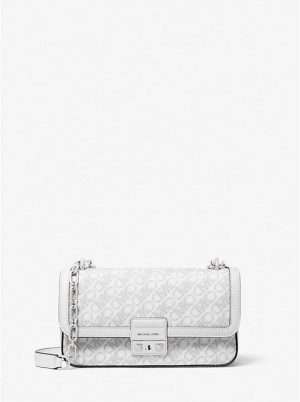 Michael Kors Tribeca Small Empire Signature Logo Naisten Olkalaukku OPT/ALLUM | FIILD1236