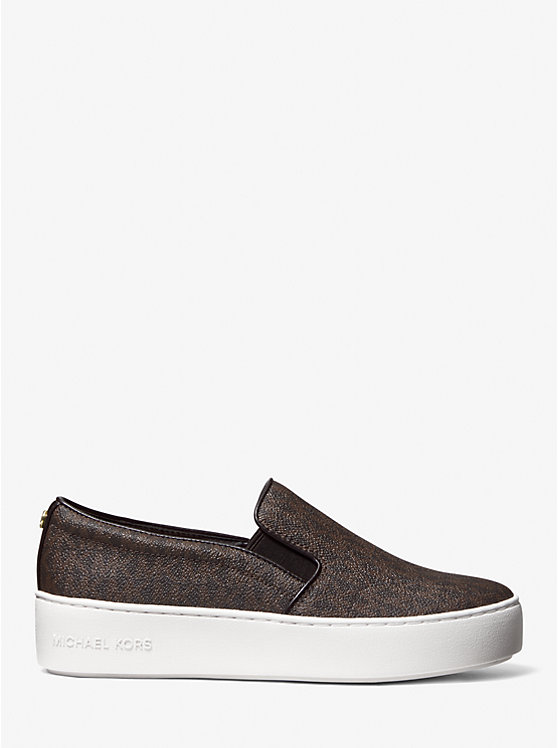 Michael Kors Trent Logo Slip-On Naisten Tennarit Ruskea | FIILP2016