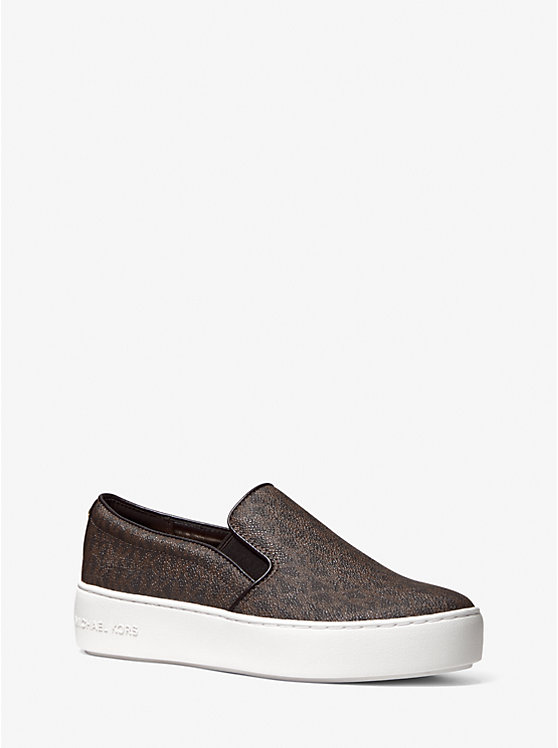 Michael Kors Trent Logo Slip-On Naisten Tennarit Ruskea | FIILP2016